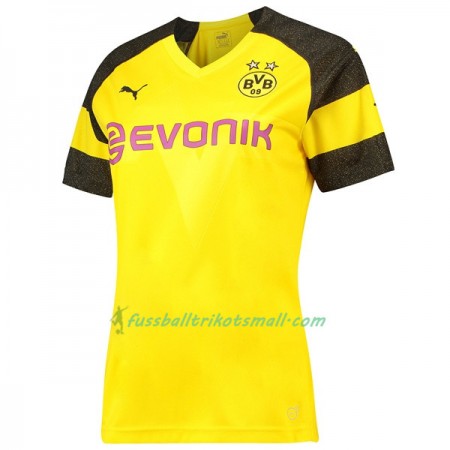 Günstige Fußballtrikots Borussia Dortmund Frauens 2018-2019 Kurzarm Heimtrikotsatz kaufen